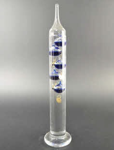 Galileo Thermometer Piccolo Blauw