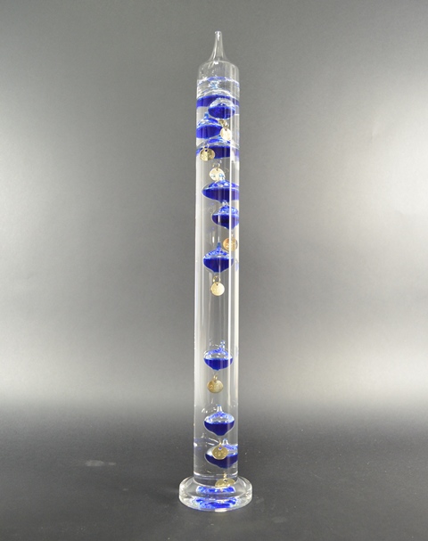 Galileo Thermometer 52 cm, Blauw