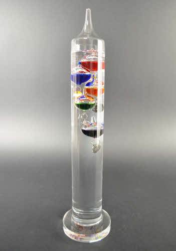 Galilei Thermometer 28 cm, Bunt