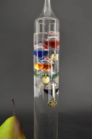 Galileo Thermometer 28 cm - Multicolour