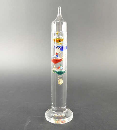 Galilei Thermometer 18 cm, bunt